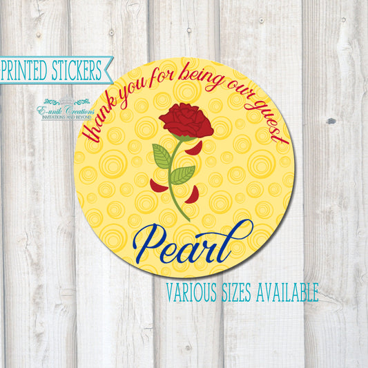 Belle Party Sticker