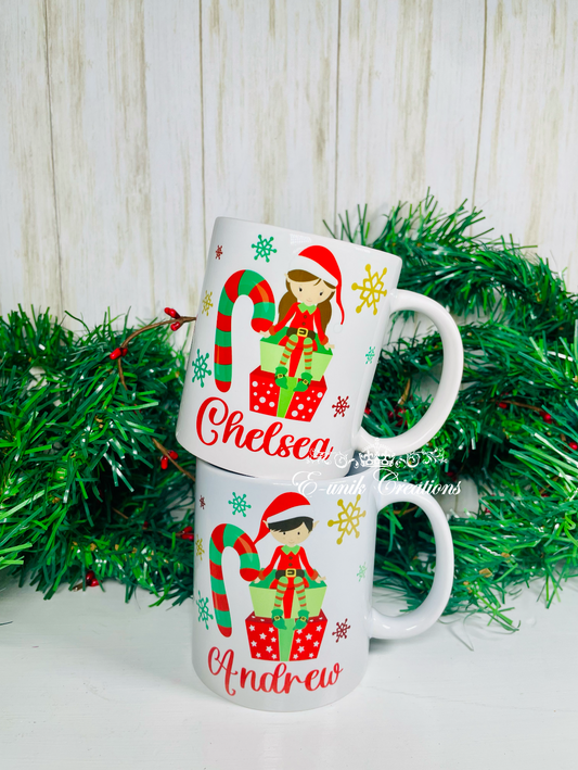 Personalized Elf Mug for Kids – Custom Name & Note from Elf. 11oz