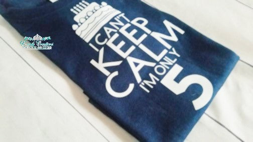 Camiseta Keep Calm Birthday