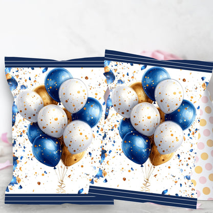 New Year Chip Bag Cover PDF Instant Download File | Blue New Year Decorations