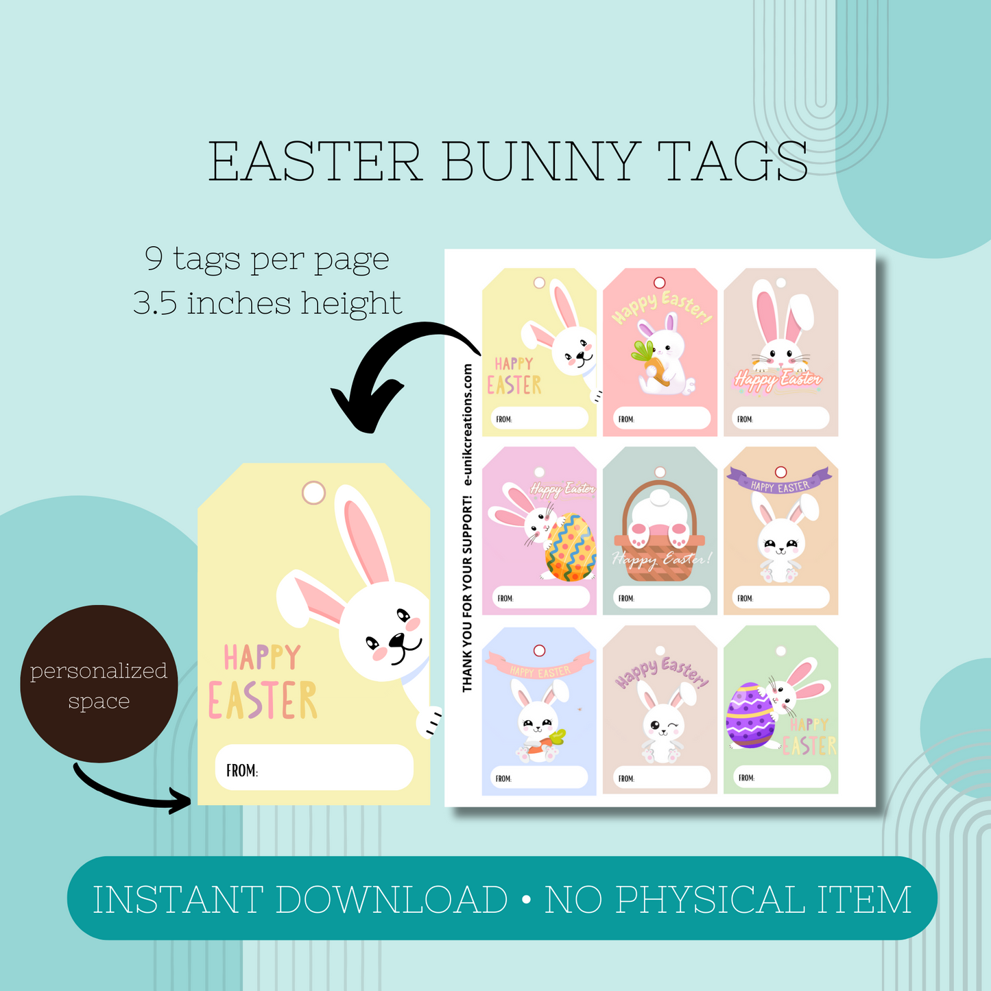 Easter Bunny Printable Kit
