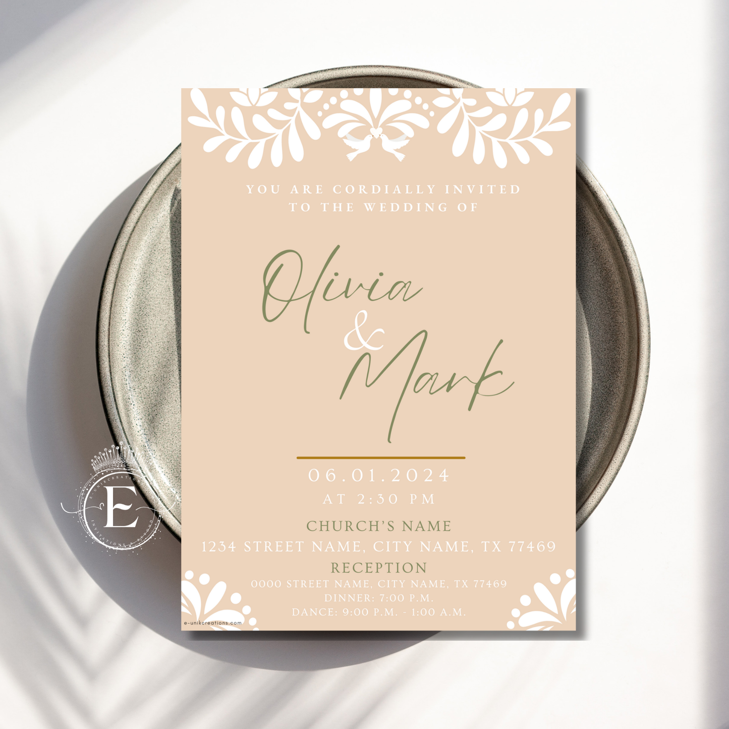 Cielito Lindo Talavera Wedding Invitation