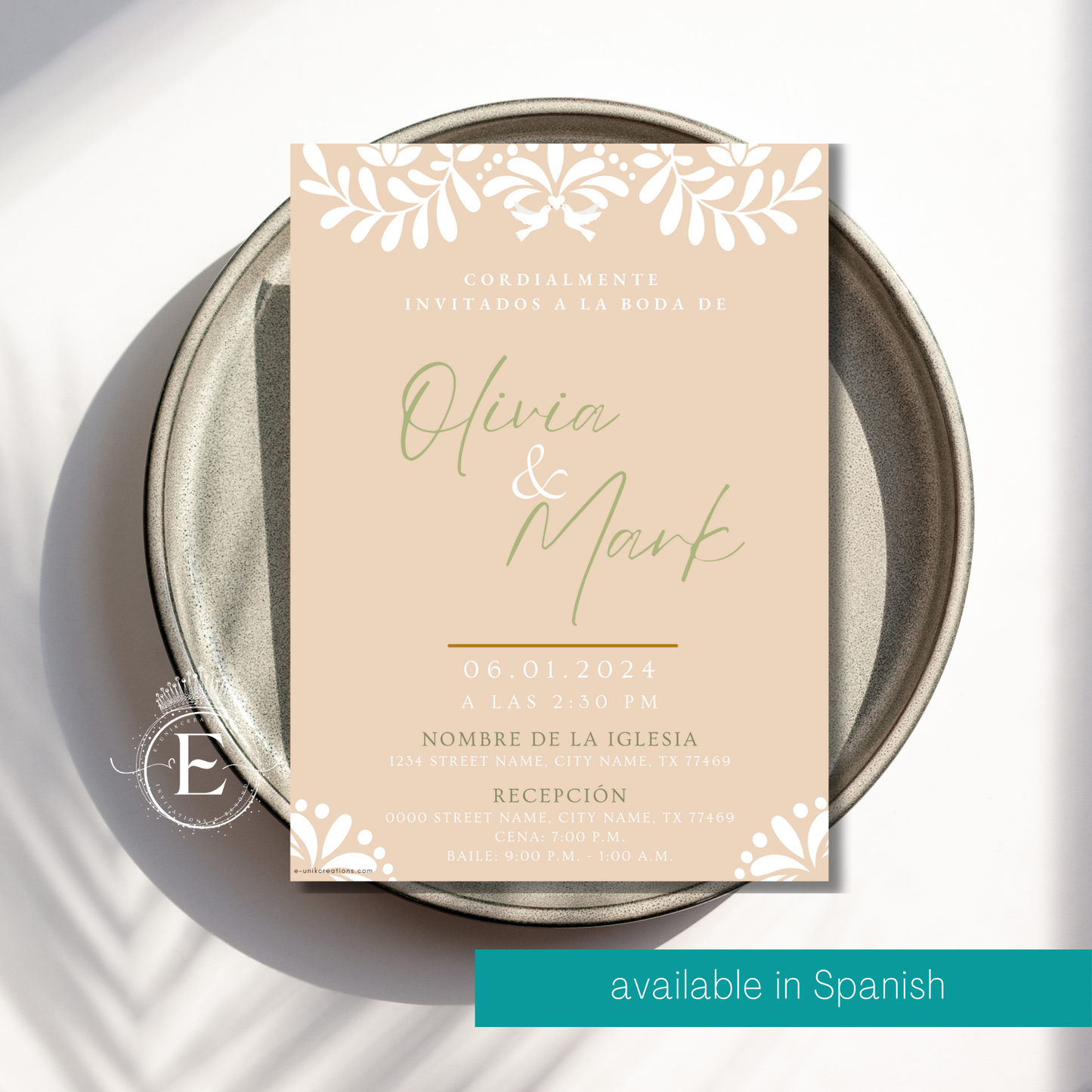 Cielito Lindo Talavera Wedding Invitation