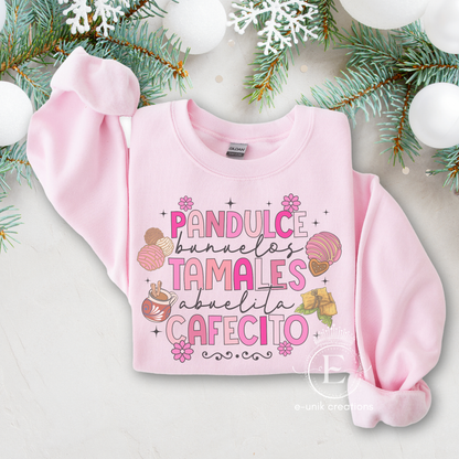 Mexican Pan Dulce Crewneck Pullover Sweatshirt