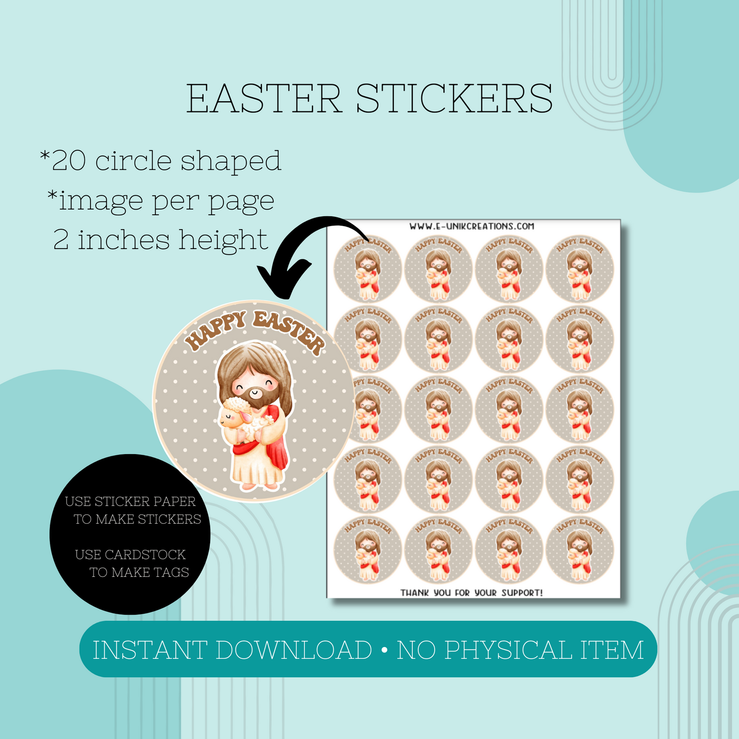 Religious Easter Jesus Printable Kit