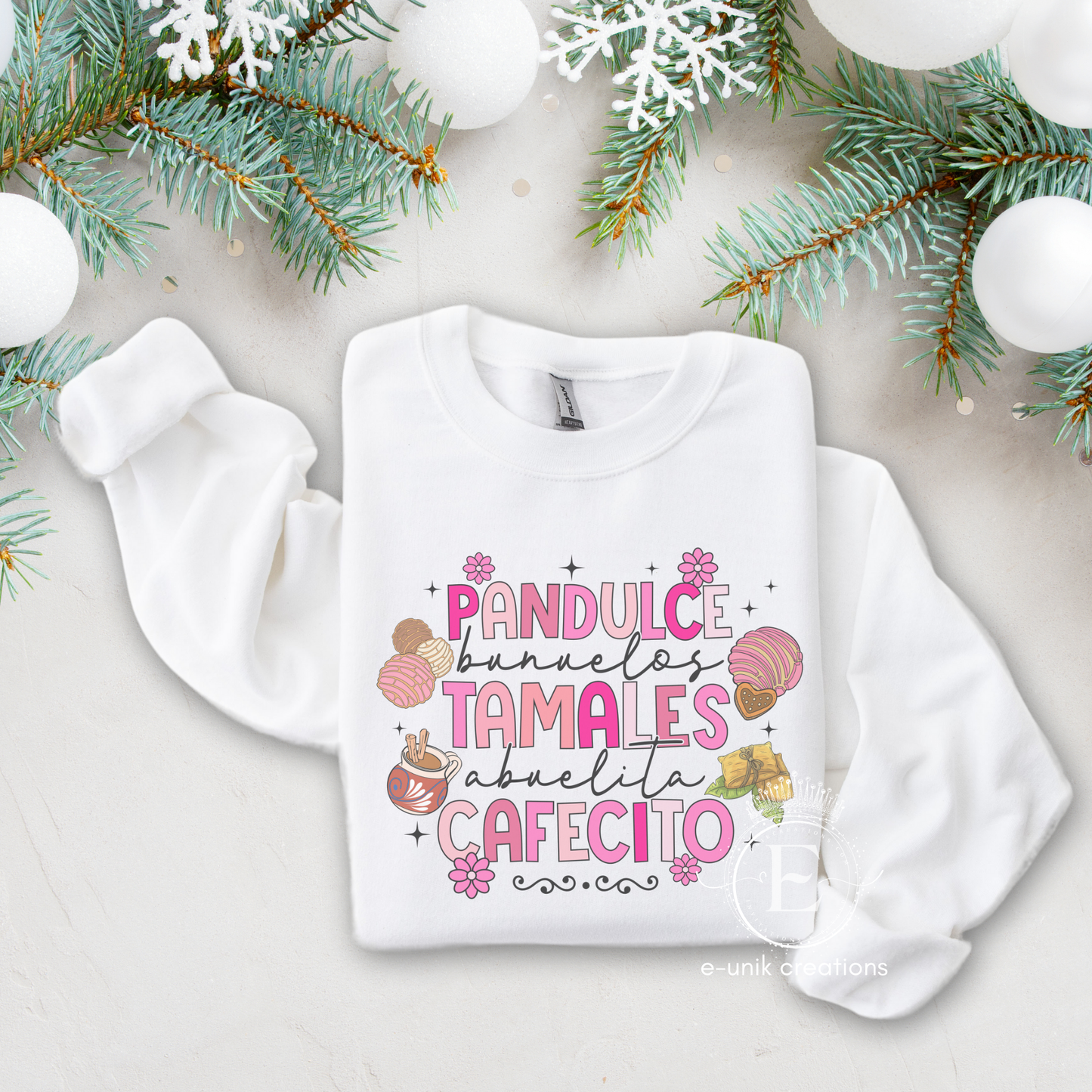 Mexican Pan Dulce Crewneck Pullover Sweatshirt