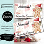 Gingerbread Christmas Gift Labels Editable Canva Template