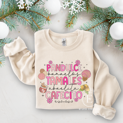 Mexican Pan Dulce Crewneck Pullover Sweatshirt