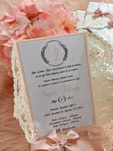Load image into Gallery viewer, Blush Elegant Lace Invitation
