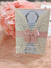 Load image into Gallery viewer, Blush Elegant Lace Invitation
