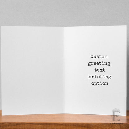 Pink Christmas Tree Greeting Card