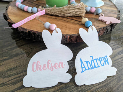 Personalized Easter Bunny Basket Tag