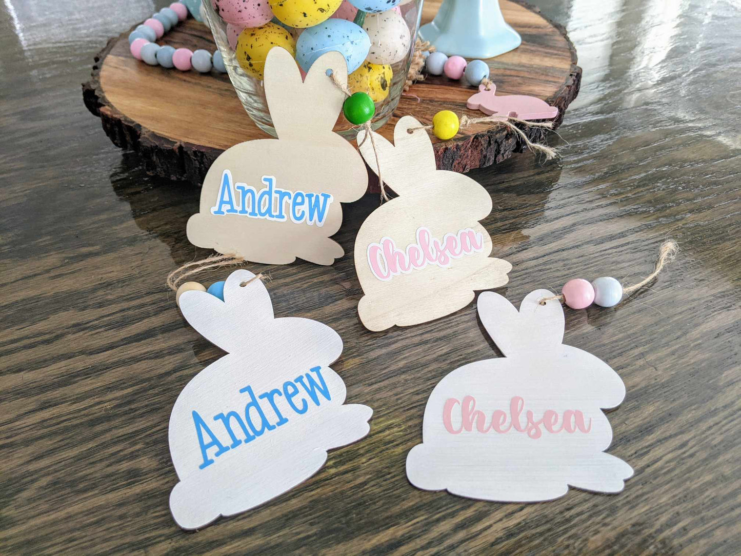 Personalized Easter Bunny Basket Tag