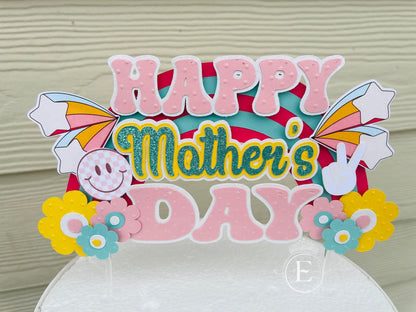 Mother's Day Groovy Cake Topper