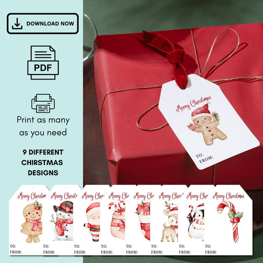 Christmas Tags Printable Template