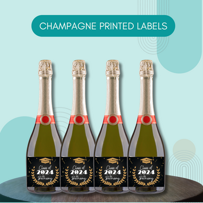 Graduation Champagne Bottle Labels