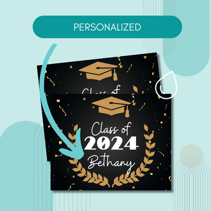 Graduation Champagne Bottle Labels