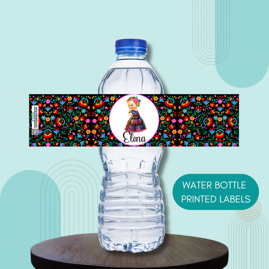 Etiquetas para botellas de agua Charra