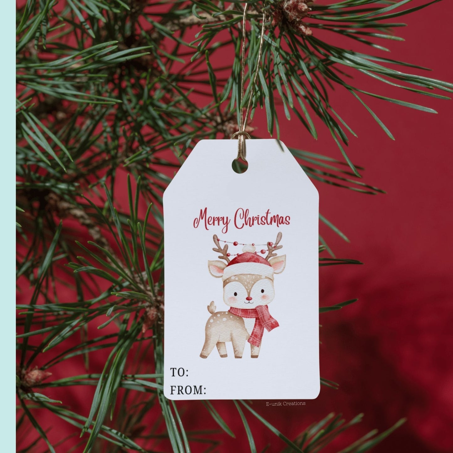 Christmas Tags Printable Template