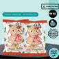 Gingerbread Girl Chip Bag Cover PDF Instant Download File | Winter Holidays Celebration