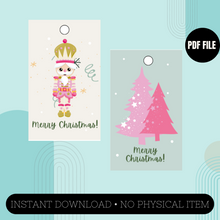 Load image into Gallery viewer, Pink Christmas Gift Tags
