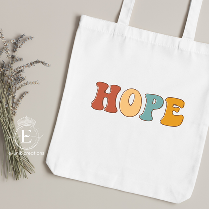 Hope Retro Tote Bag