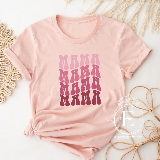 Mama Groovy Pink T-shirt