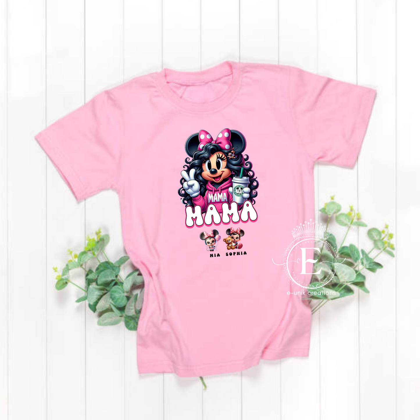 Mouse Mom and Kids T-shirt