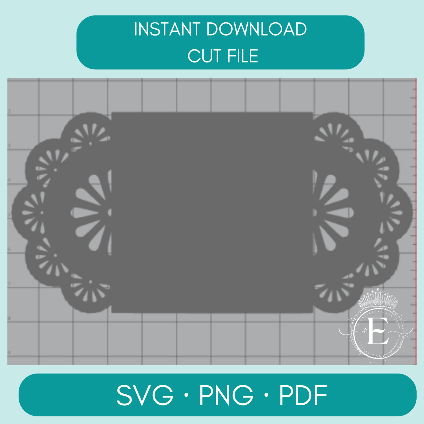 Mexican Doily Invitation Cut File