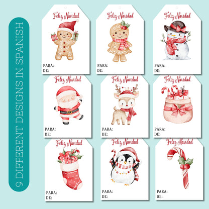Christmas Tags Printable Template
