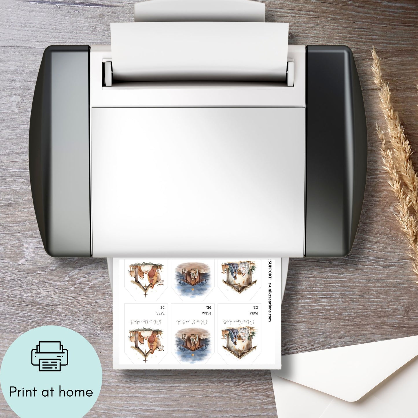 Nativity Scene Christmas Gift Tag