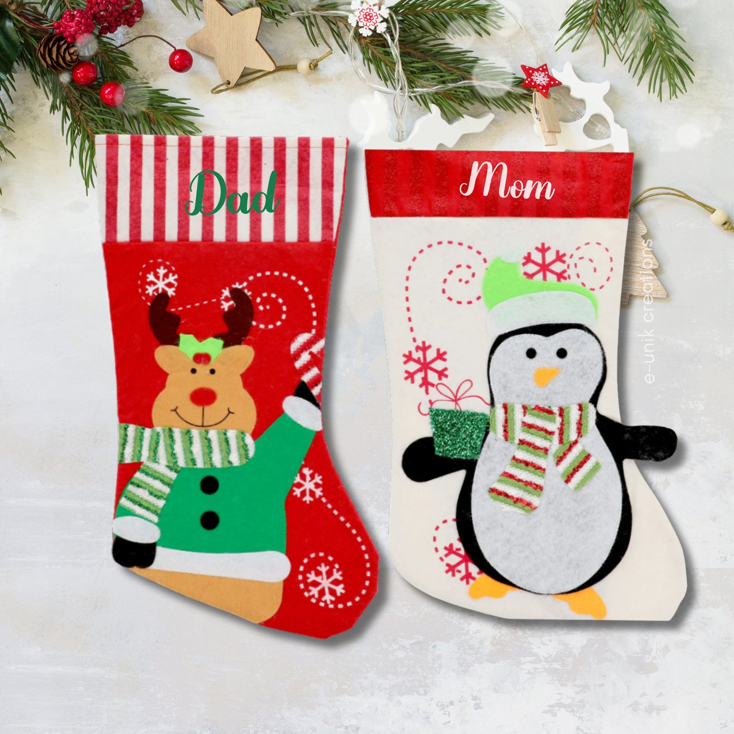 Medias Navideñas Personalizadas