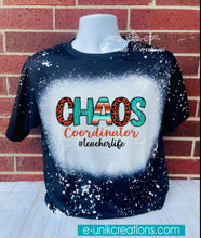 Load image into Gallery viewer, Chaos Coordinator Teacher Bleached Tee
