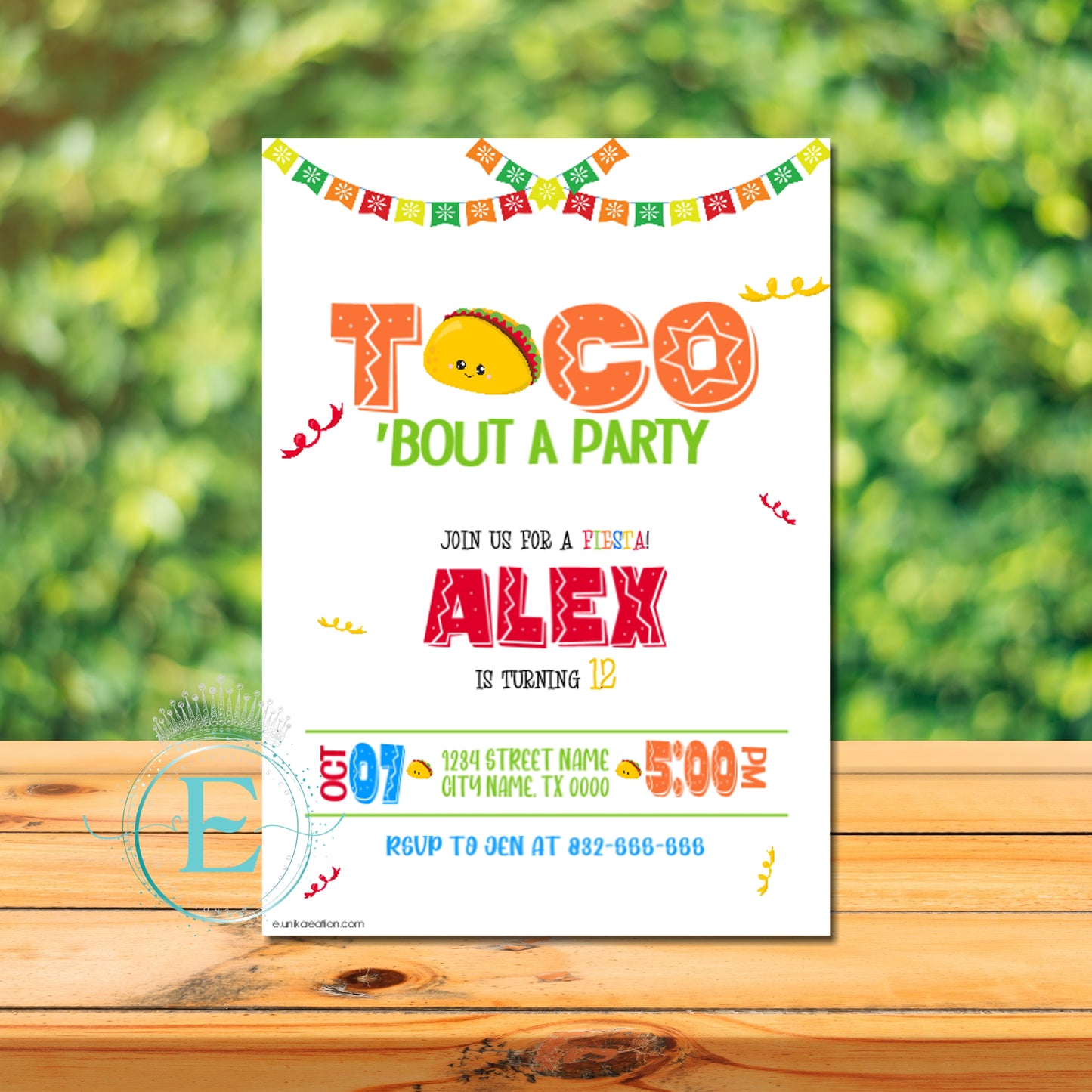 Taco Birthday E-Invite