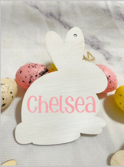 Personalized Easter Bunny Basket Tag