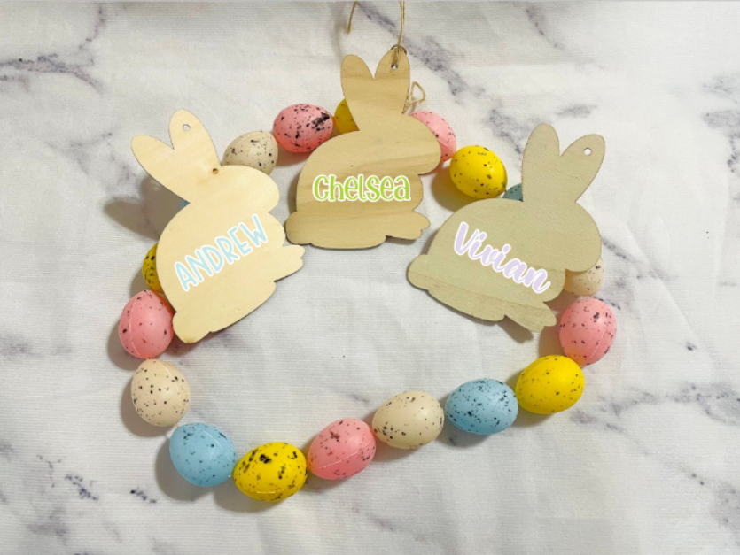 Personalized Easter Bunny Basket Tag