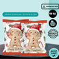 Gingerbread Man Chip Bag Cover PDF Instant Download File | Winter Holidays Celebration
