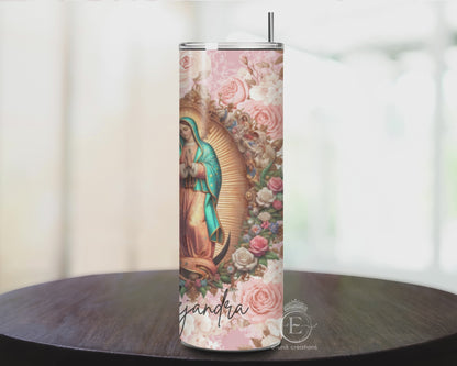 Our Lady Of Guadalupe Personalized Skinny Tumbler 20oz