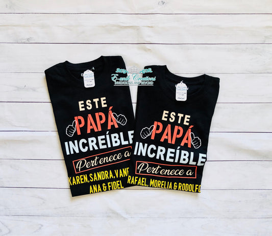 Camiseta Papa Increible