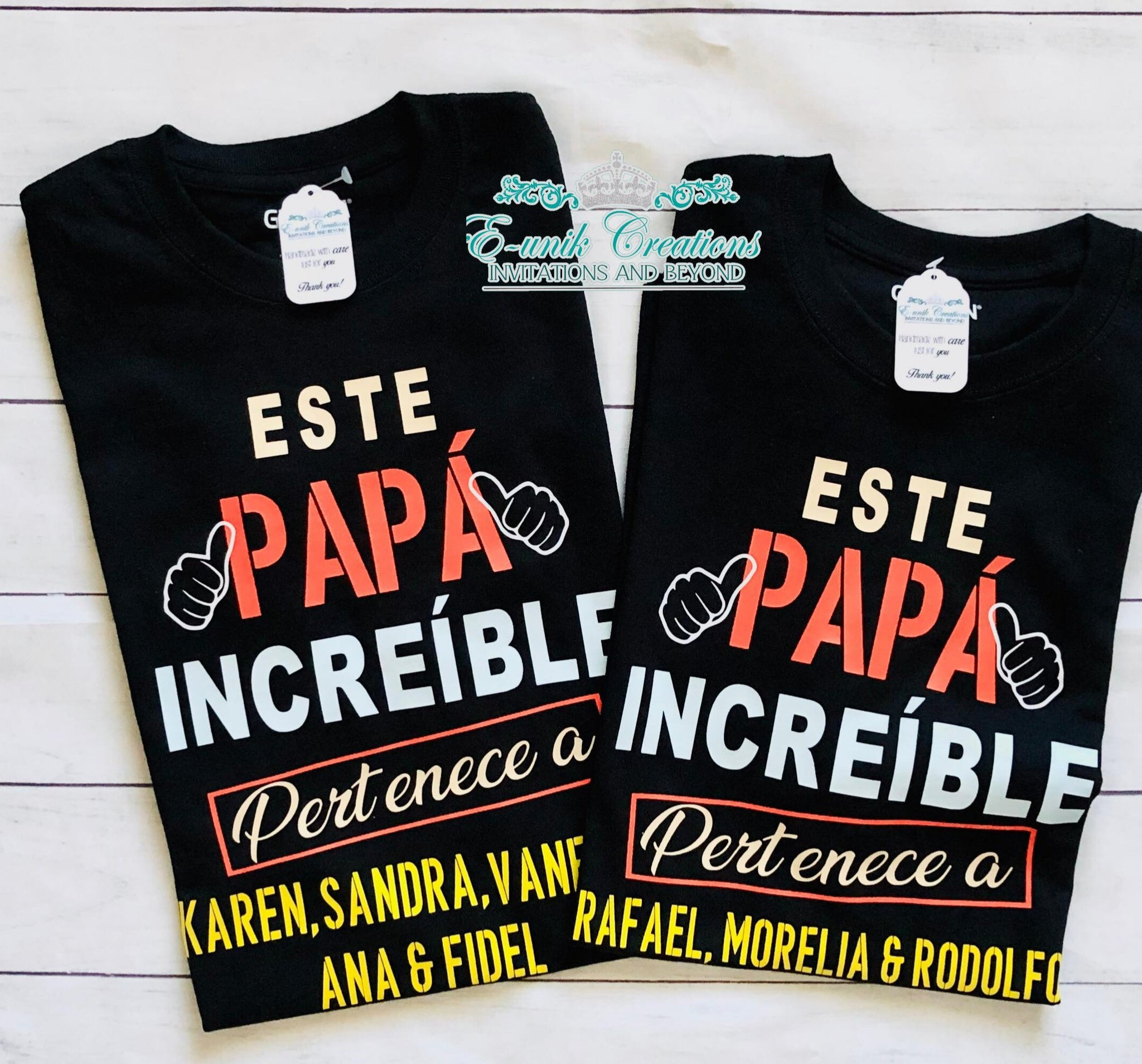 Papa Increible Father's T-shirt – E-unik Creations