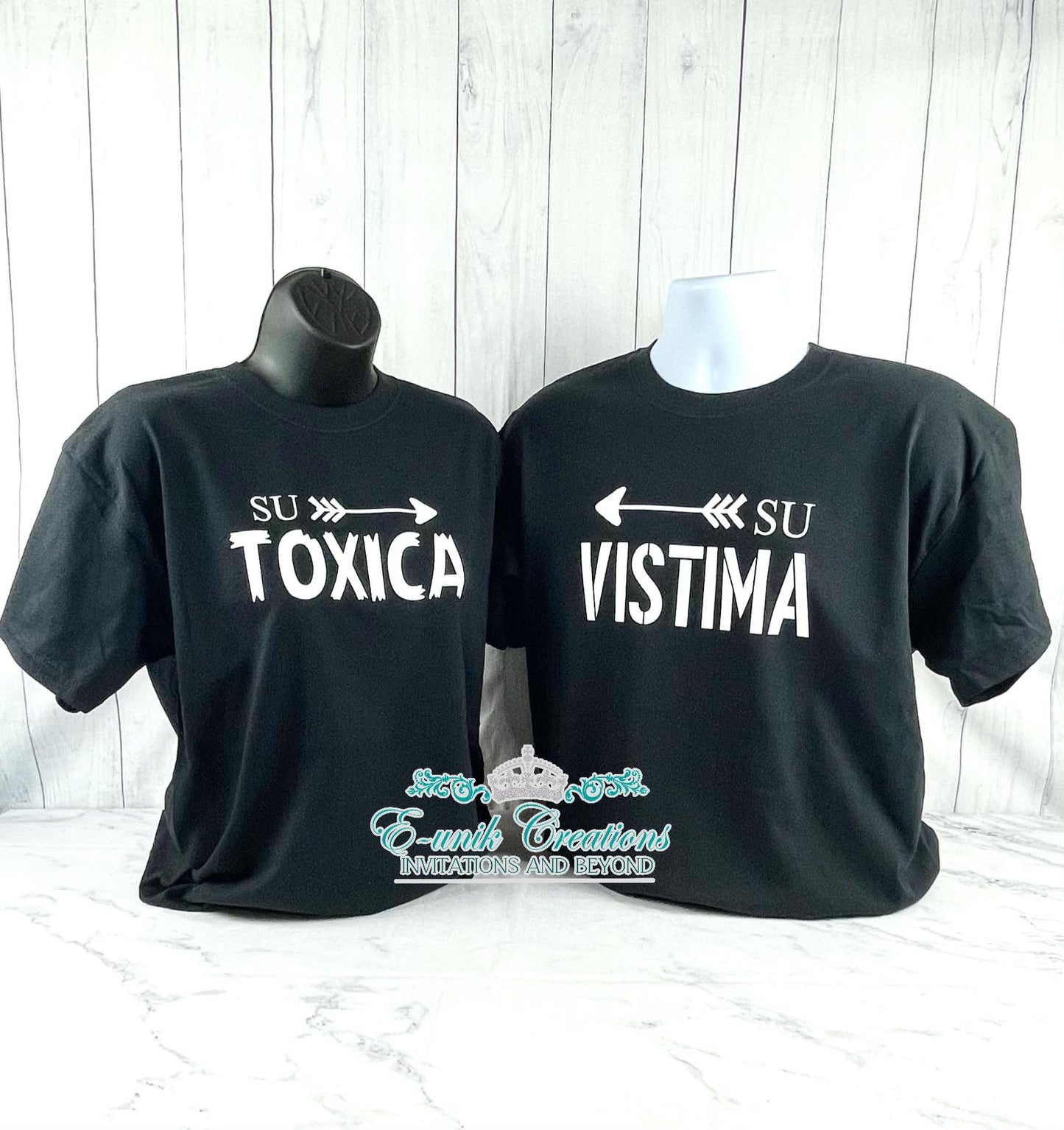 Su Toxica Shirt, Su Vistima Shirt,Funny Couple Shirts