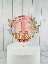 Load image into Gallery viewer, Pink 3D Butterfly Cake Topper
