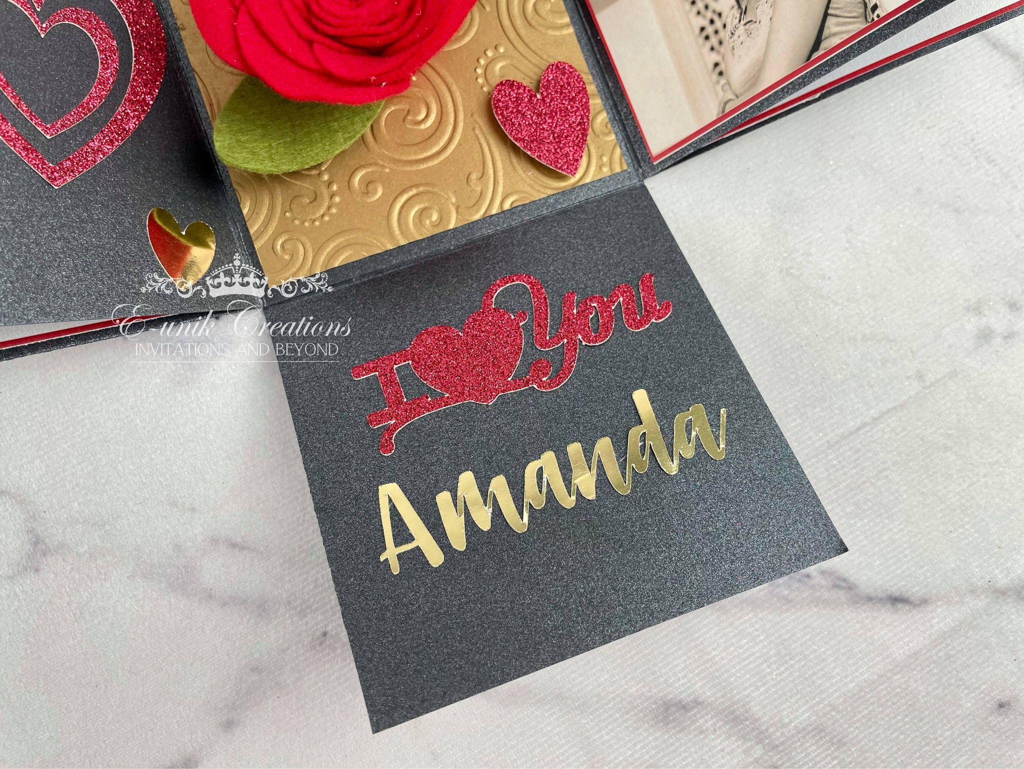 Love Box Gift, Valentine's Gift, Explosion Greeting Box, Engagement Ring  Box, Anniversary Gift – E-unik Creations
