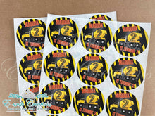Load image into Gallery viewer, Construction Sticker, Construction Party, Custom Stickers, Dump Truck Label
