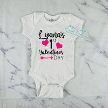 Load image into Gallery viewer, My 1st Valentine Baby Bodysuit
