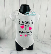 Load image into Gallery viewer, My 1st Valentine Baby Bodysuit
