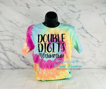 Camiseta Tie Dye Cumpleaños