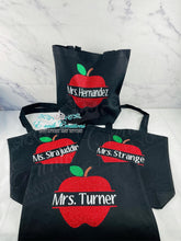 Load image into Gallery viewer, Teacher Apple Tote Bag
