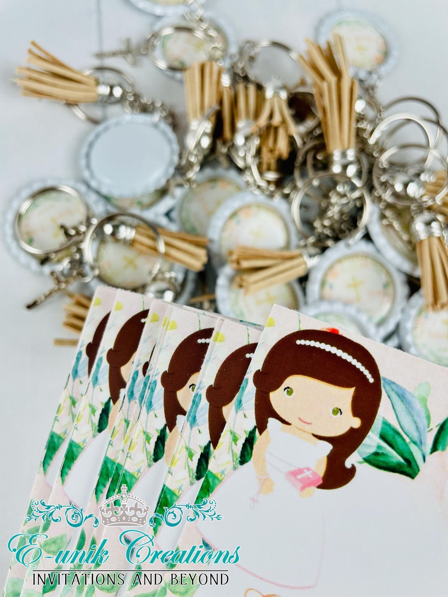 First Communion Keychain Favors