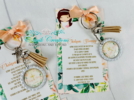 First Communion Keychain Favors